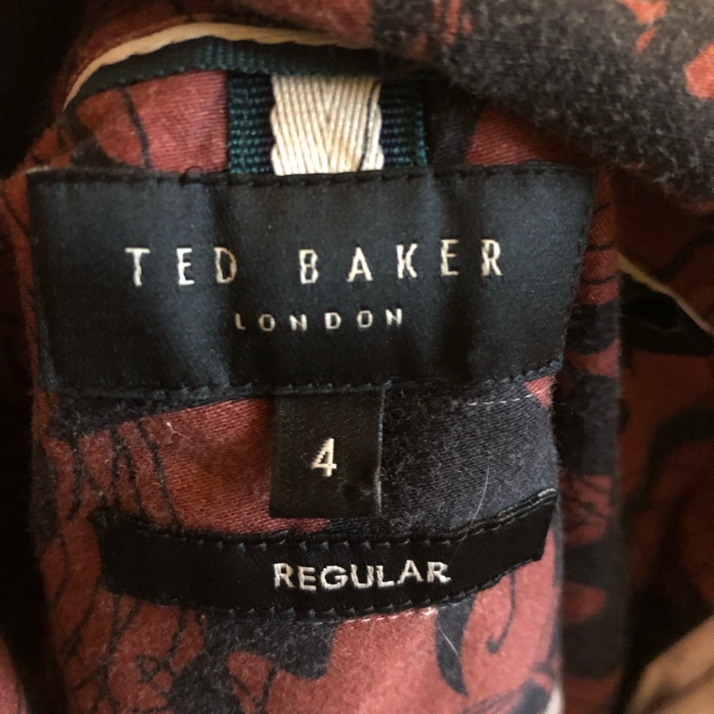 Ted Baker Red and Black Patterned Shirt
